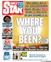 Daily Star () Newspaper Front Page for 28 May 2021