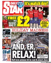 Daily Star () Newspaper Front Page for 28 May 2022