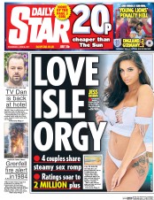 Daily Star () Newspaper Front Page for 28 June 2017