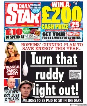 Daily Star () Newspaper Front Page for 28 June 2022