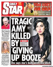 Daily Star () Newspaper Front Page for 28 July 2011