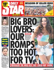 Daily Star () Newspaper Front Page for 28 July 2014