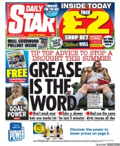 Daily Star () Newspaper Front Page for 28 July 2022