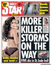 Daily Star () Newspaper Front Page for 29 October 2013