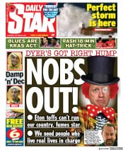 Daily Star () Newspaper Front Page for 29 October 2020