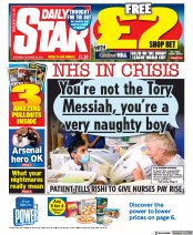 Daily Star () Newspaper Front Page for 29 October 2022