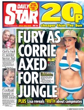 Daily Star () Newspaper Front Page for 29 November 2016