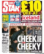Daily Star () Newspaper Front Page for 29 November 2019