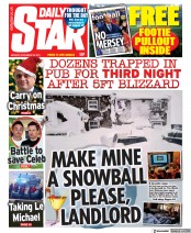 Daily Star () Newspaper Front Page for 29 November 2021
