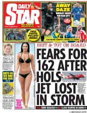 Daily Star () Newspaper Front Page for 29 December 2014