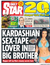 Daily Star () Newspaper Front Page for 29 December 2016