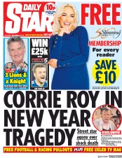 Daily Star () Newspaper Front Page for 29 December 2018