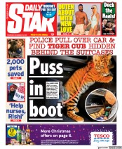 Daily Star () Newspaper Front Page for 29 December 2022