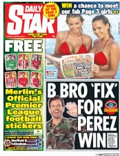 Daily Star () Newspaper Front Page for 29 January 2015