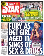 Daily Star () Newspaper Front Page for 29 April 2013