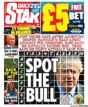 Daily Star () Newspaper Front Page for 29 June 2021