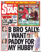 Daily Star () Newspaper Front Page for 29 August 2011