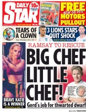Daily Star () Newspaper Front Page for 29 August 2018