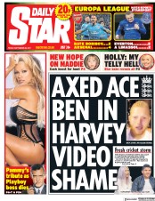 Daily Star () Newspaper Front Page for 29 September 2017