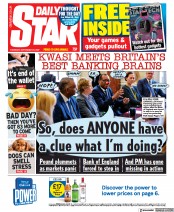 Daily Star () Newspaper Front Page for 29 September 2022
