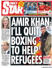 Daily Star () Newspaper Front Page for 2 October 2015