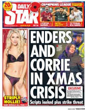 Daily Star () Newspaper Front Page for 2 November 2017
