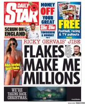 Daily Star () Newspaper Front Page for 2 November 2019