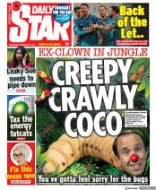 Daily Star () Newspaper Front Page for 2 November 2022