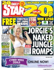 Daily Star () Newspaper Front Page for 2 December 2015