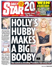 Daily Star () Newspaper Front Page for 2 February 2018