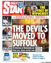 Daily Star () Newspaper Front Page for 2 February 2023