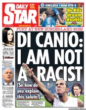 Daily Star () Newspaper Front Page for 2 April 2013
