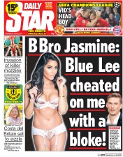Daily Star () Newspaper Front Page for 2 April 2014