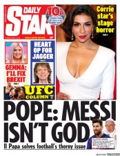 Daily Star () Newspaper Front Page for 2 April 2019