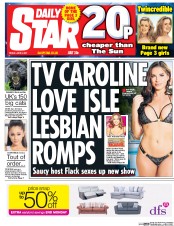 Daily Star () Newspaper Front Page for 2 June 2017