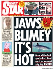 Daily Star () Newspaper Front Page for 2 July 2015
