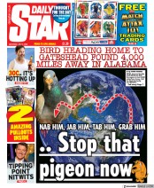 Daily Star () Newspaper Front Page for 2 July 2022