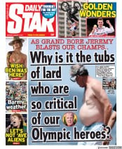 Daily Star () Newspaper Front Page for 2 August 2021