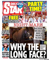 Daily Star () Newspaper Front Page for 2 August 2022