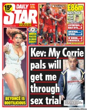 Daily Star () Newspaper Front Page for 2 September 2013