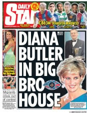 Daily Star () Newspaper Front Page for 2 September 2015