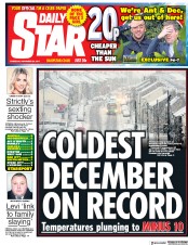 Daily Star () Newspaper Front Page for 30 November 2017