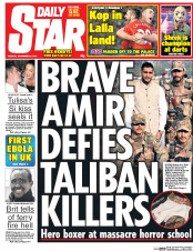 Daily Star () Newspaper Front Page for 30 December 2014