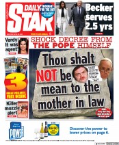 Daily Star () Newspaper Front Page for 30 April 2022