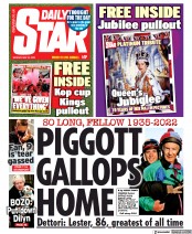 Daily Star () Newspaper Front Page for 30 May 2022