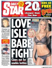 Daily Star () Newspaper Front Page for 30 June 2017