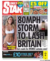 Daily Star () Newspaper Front Page for 30 September 2019