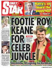 Daily Star () Newspaper Front Page for 31 October 2014