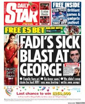 Daily Star () Newspaper Front Page for 31 October 2019