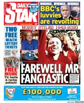 Daily Star () Newspaper Front Page for 31 October 2020